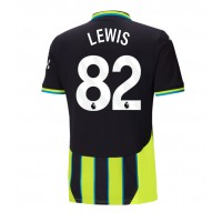 Manchester City Rico Lewis #82 Fußballbekleidung Auswärtstrikot 2024-25 Kurzarm